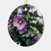Ornement Rond En Céramique Rose de Sharon Ornament (Gauche)