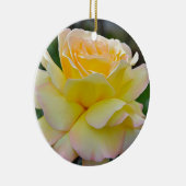 Ornement Rond En Céramique rose jaune simple (Droite)