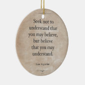 Ornement Rond En Céramique Saint Augustine (Droite)