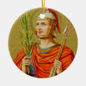 Ornement Rond En Céramique Saint-Sébastien (SNV 24) Cercle en céramique (Devant)