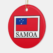 Ornement Rond En Céramique Samoa (Gauche)