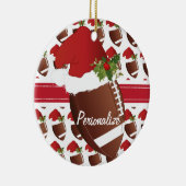 Ornement Rond En Céramique Santa Hat (Droite)