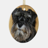 Ornement Rond En Céramique Schnauzer miniature (Droite)