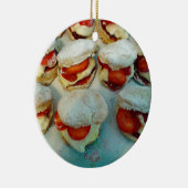 Ornement Rond En Céramique Scones/gâteaux de fraise (Droite)