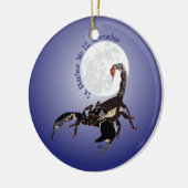 Ornement Rond En Céramique Scorpion (Gauche)