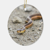 Ornement Rond En Céramique Serpent de jarretière (Gauche)