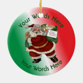 Ornement Rond En Céramique Service Des Douanes Des États-Unis Retraité (Dos)