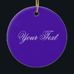 Ornement Rond En Céramique SEULEMENT COULEUR / violet   votre texte<br><div class="desc">Uniquement composition couleur par EDDA Fröhlich | Modèle : couleur arrière - plan pour votre texte ou image | Tendance : coloriez votre vie. | Vous manquez d'autres couleurs,  produits ou designs ? N'hésitez pas à me contacter : contact@eddart.de</div>