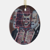 Ornement Rond En Céramique Sigmund Freud Street Art (Droite)