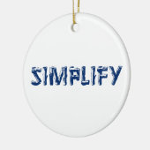 Ornement Rond En Céramique Simplifier (Gauche)