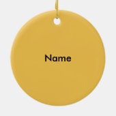 Ornement Rond En Céramique Skyline Atlanta (Dos)