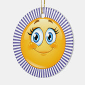 Ornement Rond En Céramique Smile - SRF (Gauche)