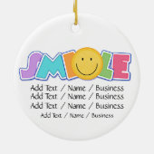 Ornement Rond En Céramique Smile - SRF (Dos)