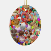 Ornement Rond En Céramique Soins sucrés (Droite)