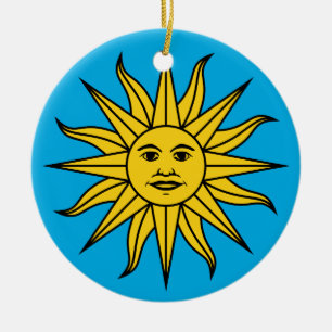 Ornement Rond En Céramique Solénoïde De Mayo de l'Uruguay