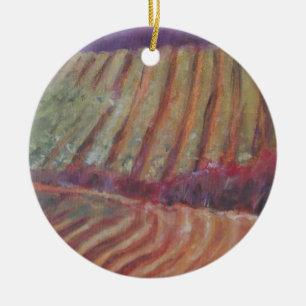 Ornement Rond En Céramique Sonoma Vineyards Vin de Californie