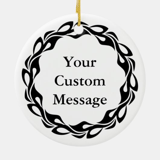 Ornement Rond En Céramique Souris de casse-noix (Dos)