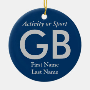 Ornement Rond En Céramique Souvenir de lettre de fac d'université ou de lyc