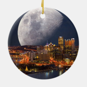 Ornement Rond En Céramique Spacey Pittsburgh