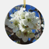 Ornement Rond En Céramique Spring Flowering Pear Tree (Devant)