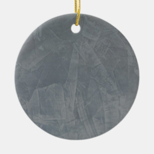 Ornement Rond En Céramique Suède Gris