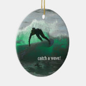 ORNEMENT ROND EN CÉRAMIQUE SURF ! (Droite)