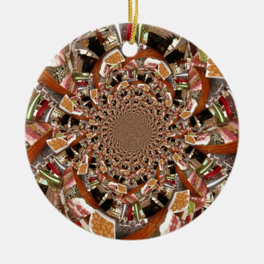 Ornement Rond En Céramique Sushi (Devant)