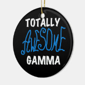 Ornement Rond En Céramique T-shirts et cadeaux bleus gamma totalement (Gauche)