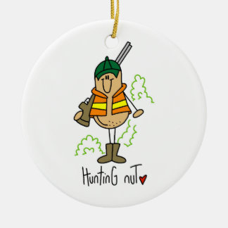 Ornement Rond En Céramique T-shirts et cadeaux de chasse aux noix