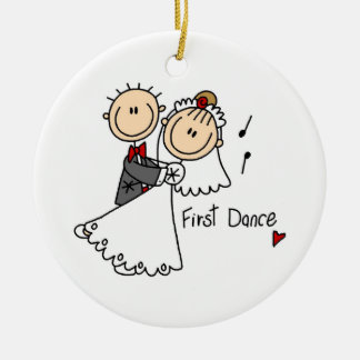 Ornement Rond En Céramique T-shirts et cadeaux de mariée et de première danse