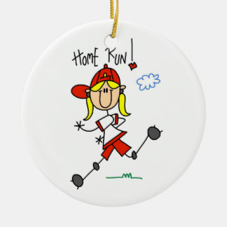 Ornement Rond En Céramique T-shirts et cadeaux du base-ball de filles de test