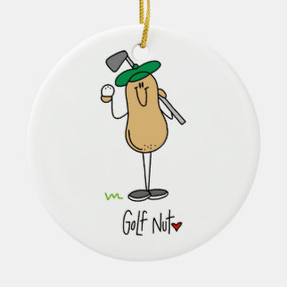 Ornement Rond En Céramique T-shirts et cadeaux Golf Nut