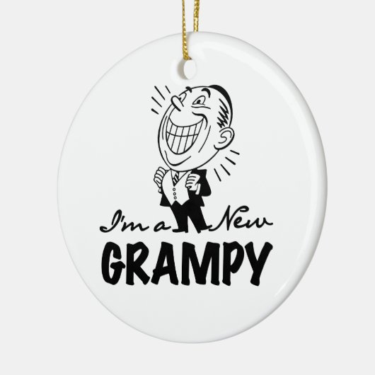 Ornement Rond En Céramique T-shirts et cadeaux Grampy (Gauche)