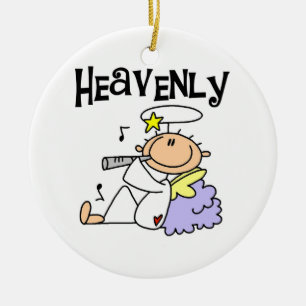 Ornement Rond En Céramique T-shirts et cadeaux Heavenly Angel