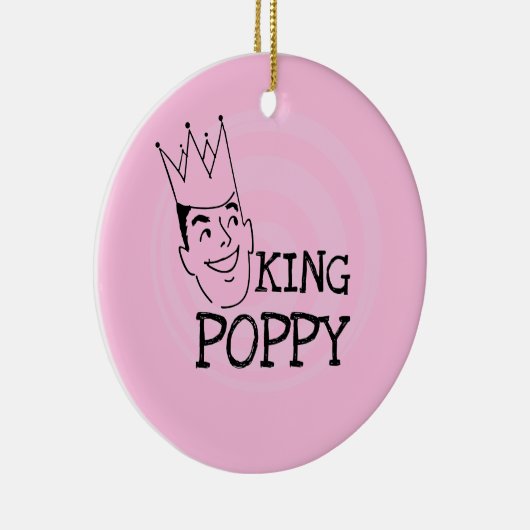 Ornement Rond En Céramique T-shirts et cadeaux King Poppy (Droite)