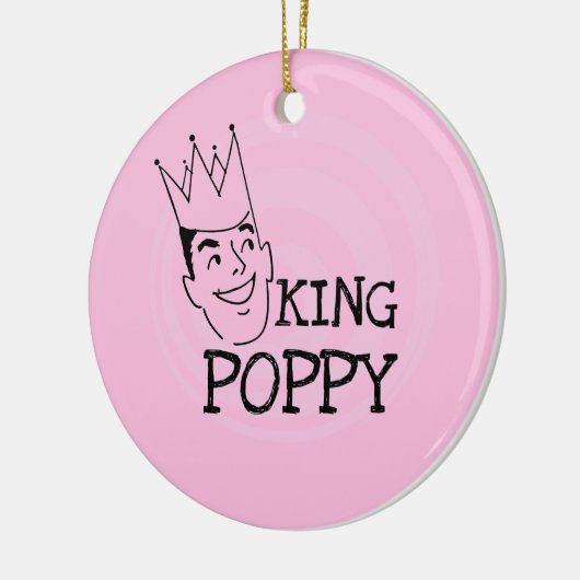 Ornement Rond En Céramique T-shirts et cadeaux King Poppy (Gauche)