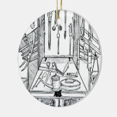 Ornement Rond En Céramique Table d'opération et instruments chirurgicaux, du (Gauche)