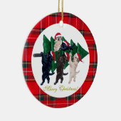 Ornement Rond En Céramique Tableaux de Noël (Droite)