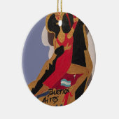 Ornement Rond En Céramique Tango de Buenos Aires (Droite)