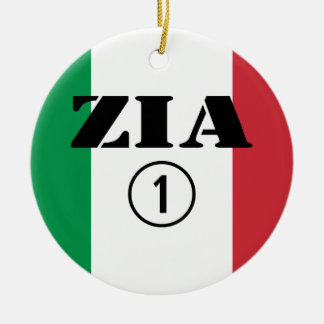 Ornement Rond En Céramique Tantes italiennes : L'ONU de Zia Numero