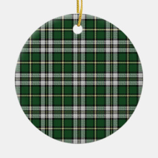Ornement Rond En Céramique Tartan de Breton de cap