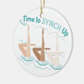 Ornement Rond En Céramique Temps à Synch (Gauche)