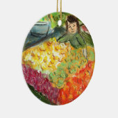 Ornement Rond En Céramique Tending the Produce Ornament (Pike Place Seattle) (Droite)