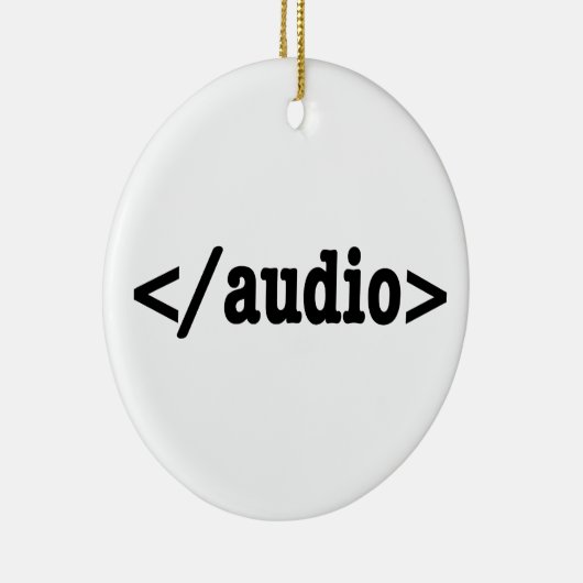 Ornement Rond En Céramique Terminer le code HTML5 audio (Droite)