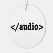Ornement Rond En Céramique Terminer le code HTML5 audio (Gauche)