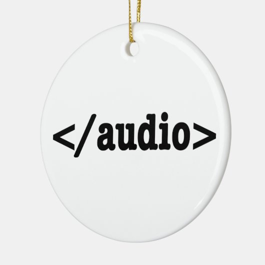 Ornement Rond En Céramique Terminer le code HTML5 audio (Gauche)