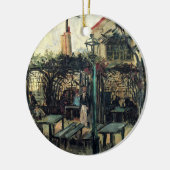 Ornement Rond En Céramique Terrasse d'un Café, Montmartre par Vincent van Gog (Gauche)