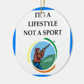 Ornement Rond En Céramique tir de piège (Gauche)