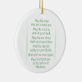 Ornement Rond En Céramique Toast irlandais (Droite)