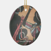 Ornement Rond En Céramique Tradition et culture Masaï Design Motif d'art (Droite)